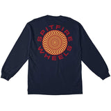 Spitfire Classic 87 Swirl LongSleeve Tshirt Navy Yellow S