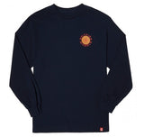 Spitfire Classic 87 Swirl LongSleeve Tshirt Navy Yellow S