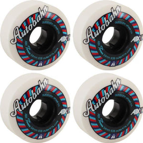 AutoBahn ABX Torus Wheels Set Wht Blue Red 52mm/83b