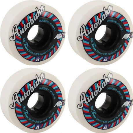 AutoBahn ABX Torus Wheels Set Wht Blue Red 52mm/83b