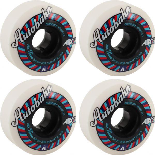 AutoBahn ABX Torus Wheels Set Wht Blue Red 52mm/83b