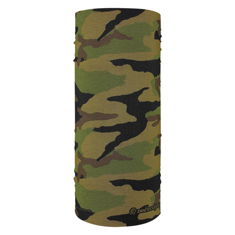 Zan Headgear Motley Tube Poly Woodland Camo One Size