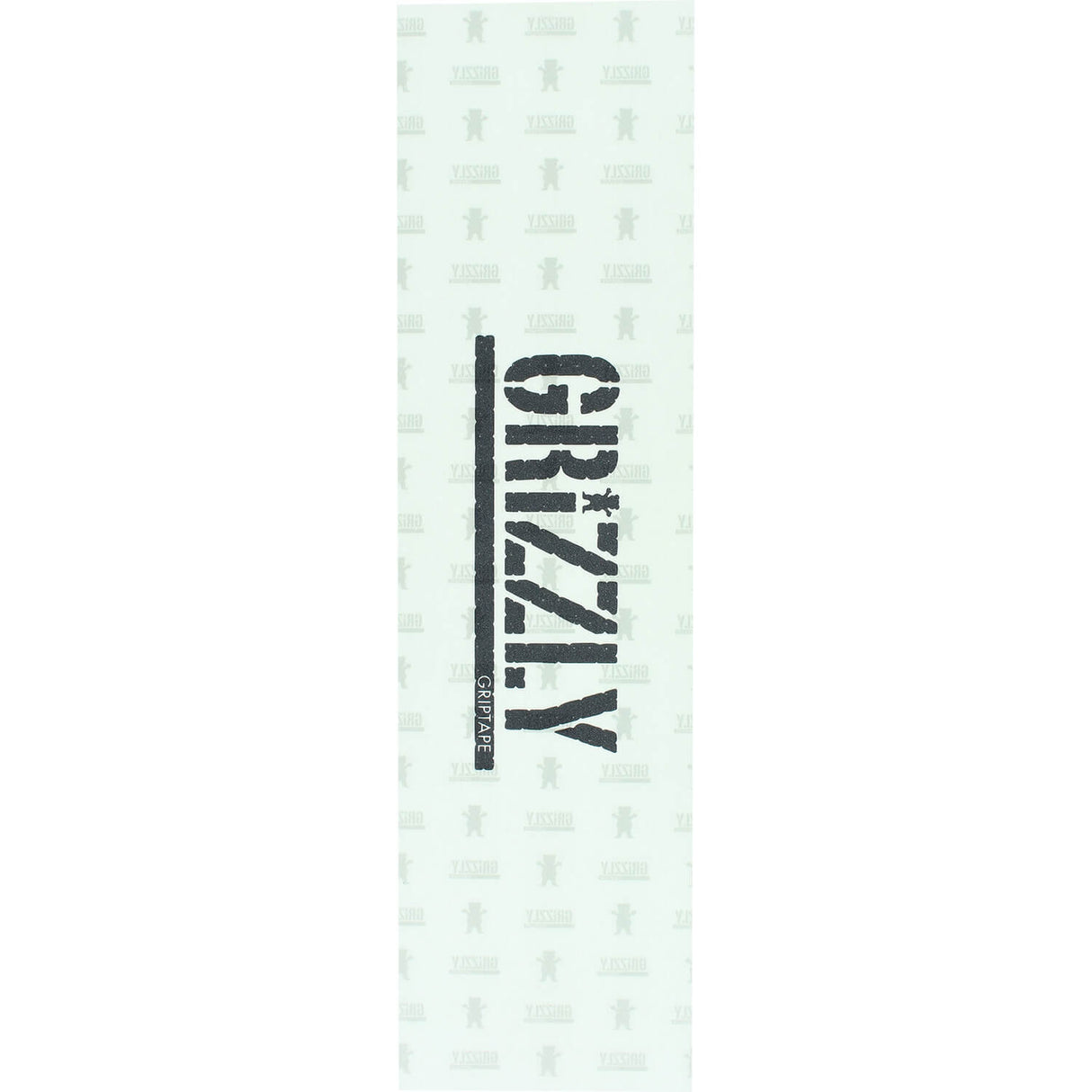 Grizzly Grip Tape Stamp Print Clear Black