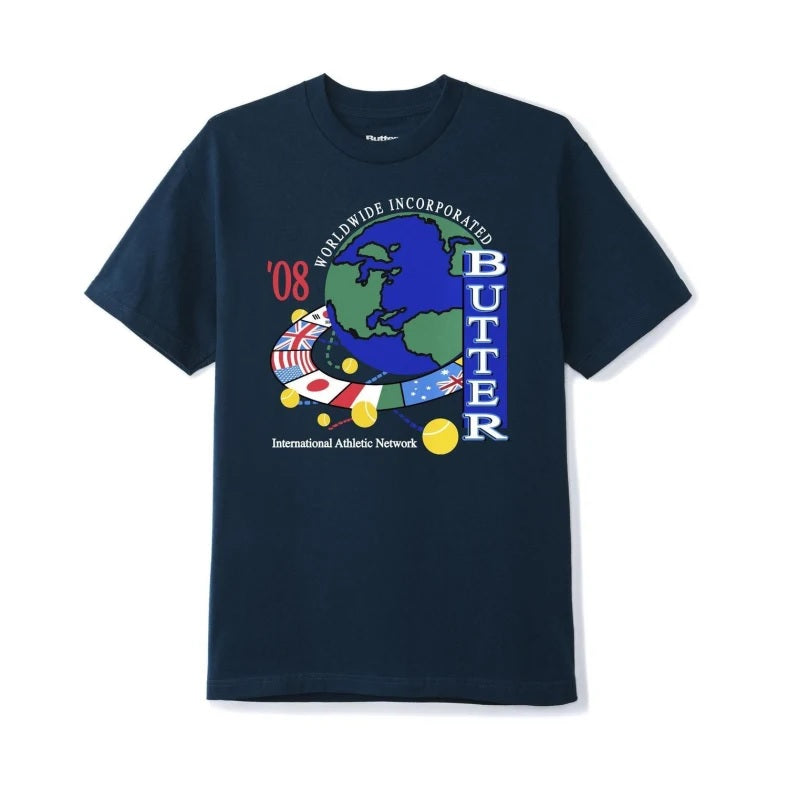 Butter Athletic Network SS Tshirt Navy L