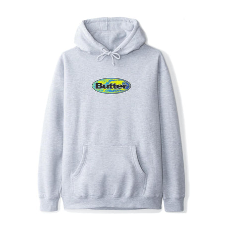 Butter Global Logo Hoodie Ashe Grey