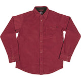 Independent Roy Corduroy Button Up Burgundy M