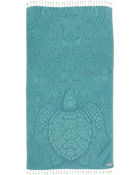 Sand Cloud Mint Swirl Turtle Towel Mint Onesize