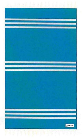 Sand Cloud Triple Stripe Dobby Towel Turquoise Onesize