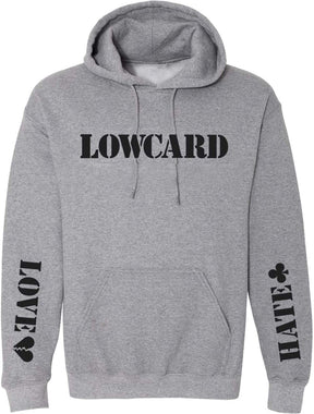 Lowcard Love Hate Hoodie Heather Grey Medium