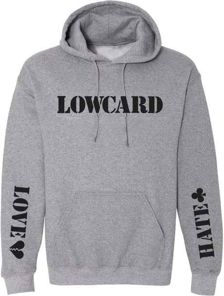 Lowcard Love Hate Hoodie Heather Grey Medium