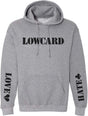 Lowcard Love Hate Hoodie Heather Grey Medium