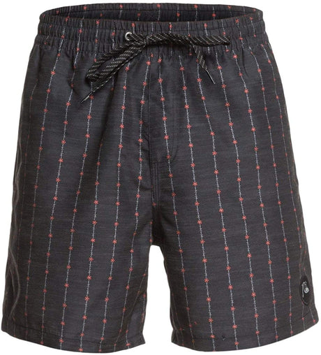 Quiksilver Dose Volley Shorts Black Red
