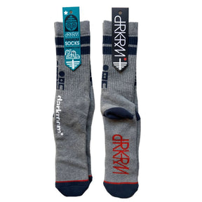 Darkroom Rapture Crew Socks Light Grey Onesize