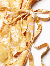 Billabong Wrap and Roll Dress Gold S/8