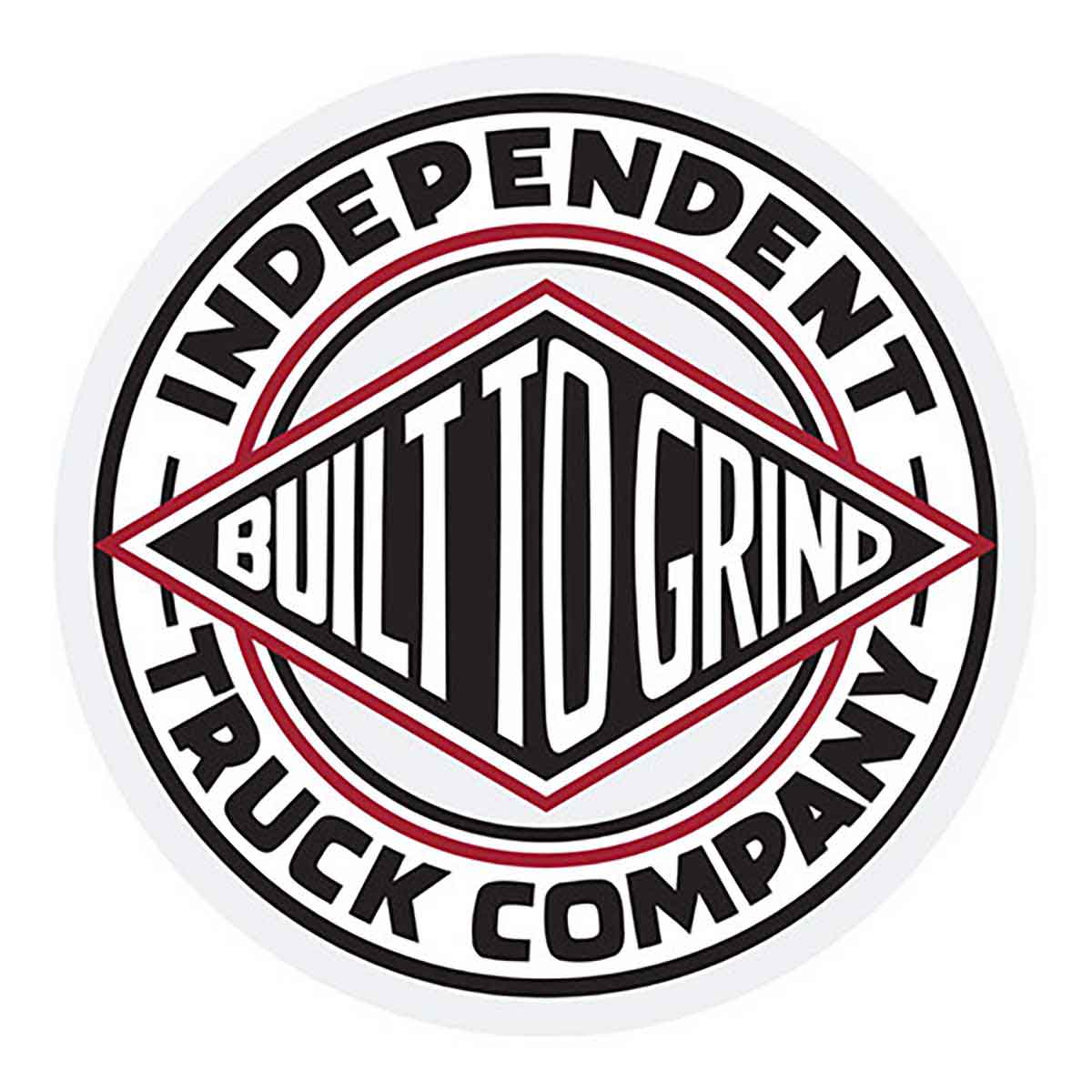 Independent Summit Mylar Sticker (2 pack) Black White 1.5x1.5