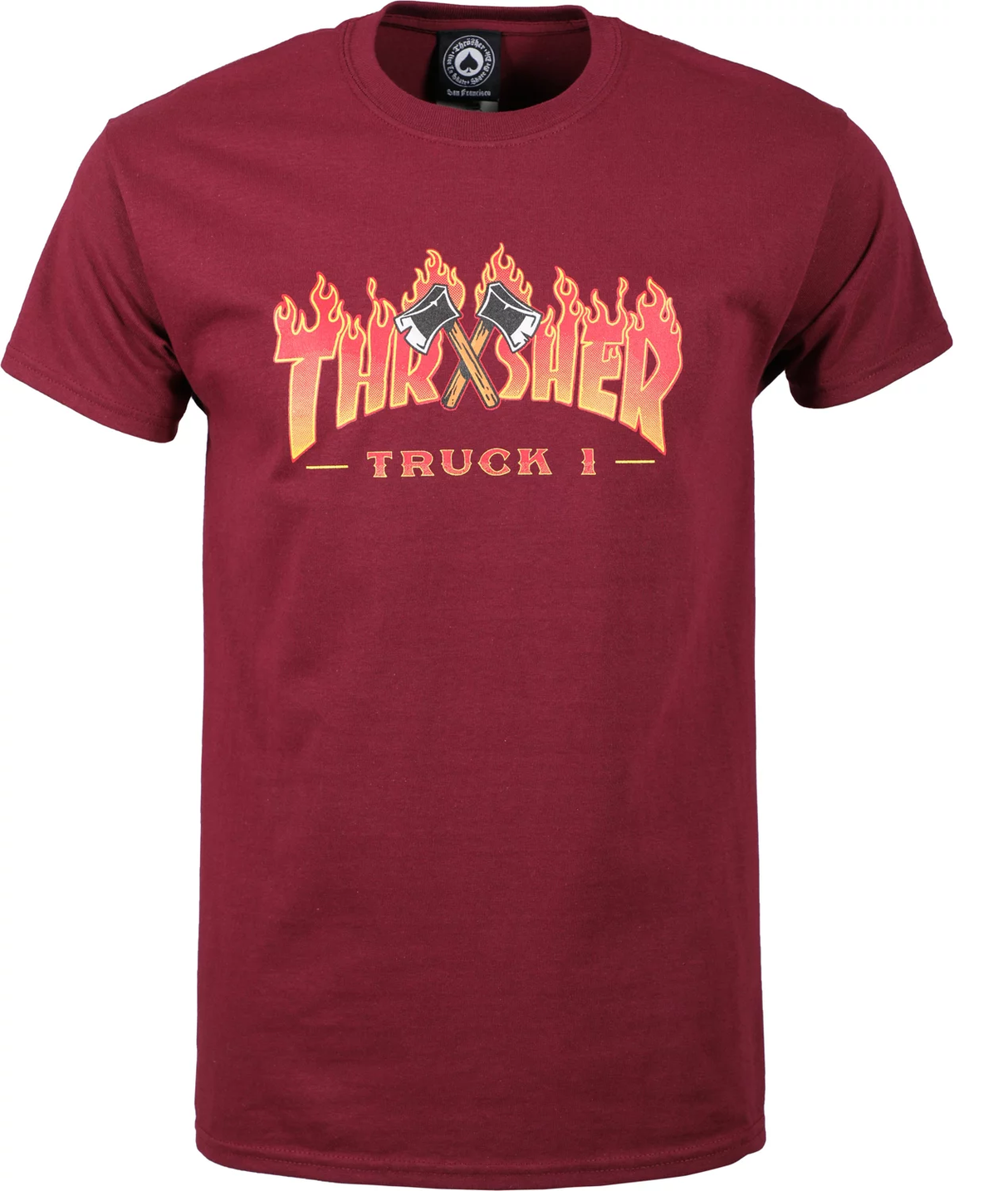 Thrasher Truck 1 Logo SS Tshirt Maroon L