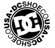 DC Shoe Co Sticker (2 pack) Navy White 4" Round