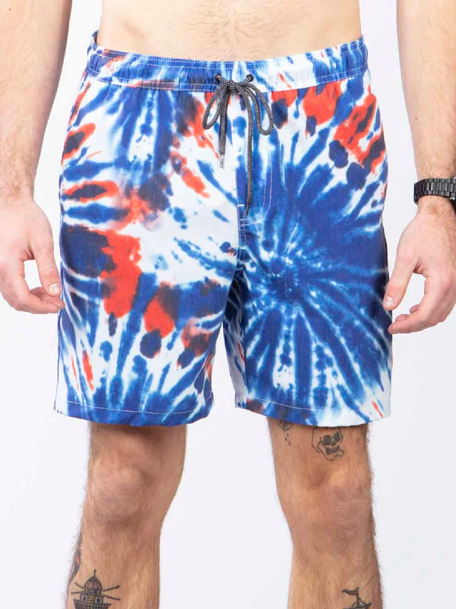 Rip Curl Freeda Volley Shorts Mens Red White Blue