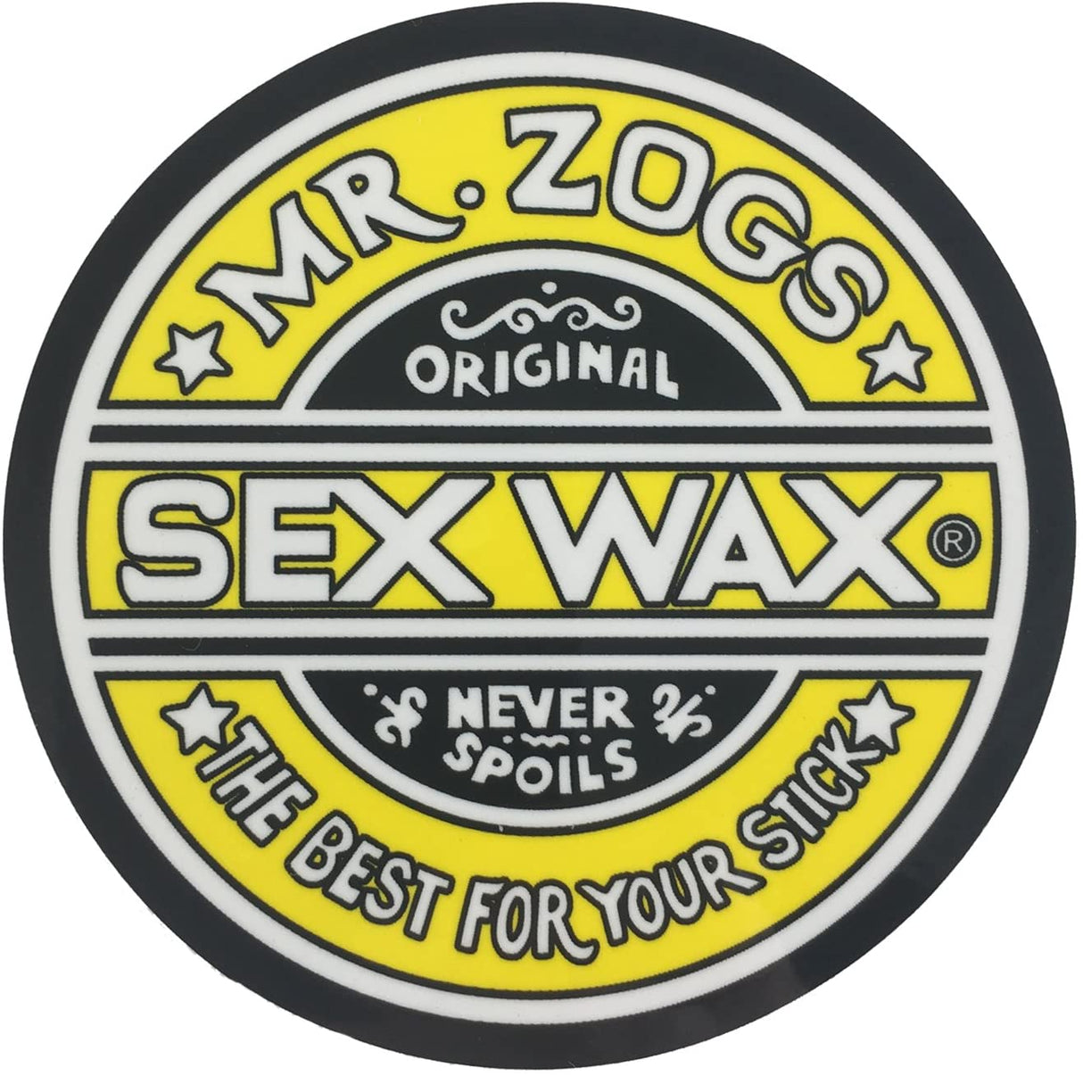 Sex Wax Sticker Round Assorted 3"