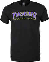 Thrasher Outlined SS Tshirt Black Purple M