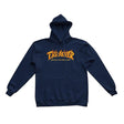Thrasher Fire Logo Hoodie Navy