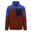 Cotopaxi Abrazo Half Zip Fleece Mens Blue Violet
