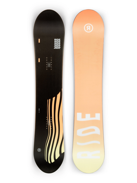 Ride Compact Snowboard Womens Black 146
