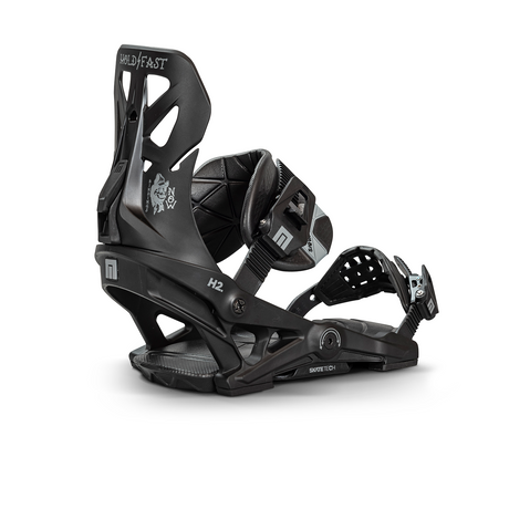 NOW Brigade Snowboard Bindings Black Silver Medium