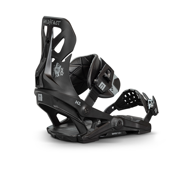 NOW Brigade Snowboard Bindings Black Silver Medium