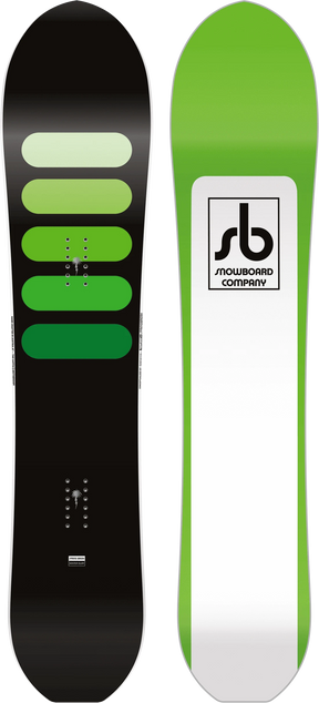 Spring Break Powder Racer Snowboard Black Green 149