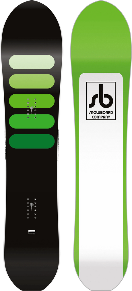 Spring Break Powder Racer Snowboard Black Green 149