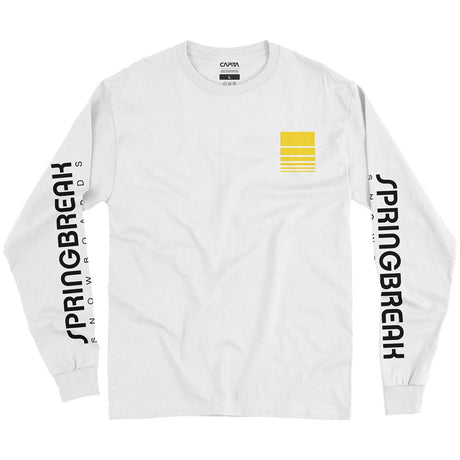 Spring Break Team LS Tshirt White Large