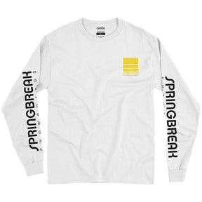 Spring Break Team LS Tshirt White