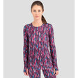 Terramar Cloud Nine 2.0 Printed Scoop Womens Merlot XL