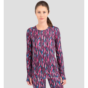 Terramar Cloud Nine 2.0 Printed Scoop Womens Merlot XL