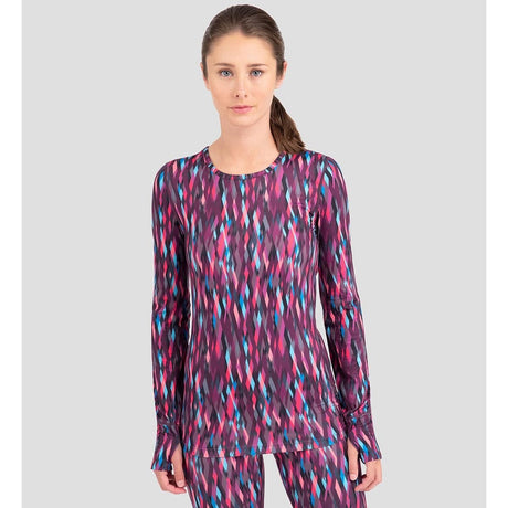 Terramar Cloud Nine 2.0 Printed Scoop Womens Merlot XL