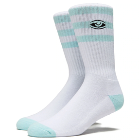 Toy Machine Watching Crew Socks Sky Blue OneSize