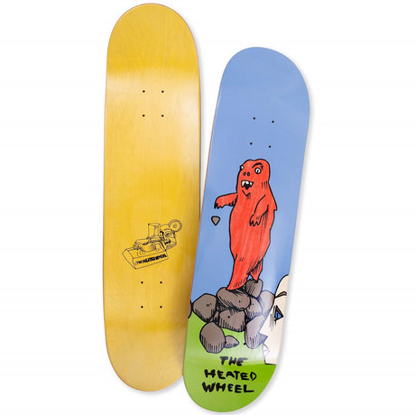 The Heated Wheel Wanderer Skateboard Deck Blue Green 8.25