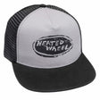 The Heated Wheel Oval Hat Grey Black Snapback