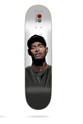 Plan B Flynn Alf Skateboard Deck White Black 8.25
