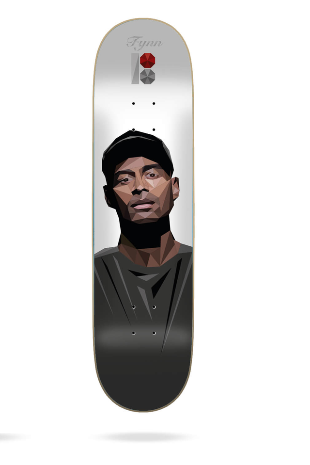 Plan B Flynn Alf Skateboard Deck White Black 8.25