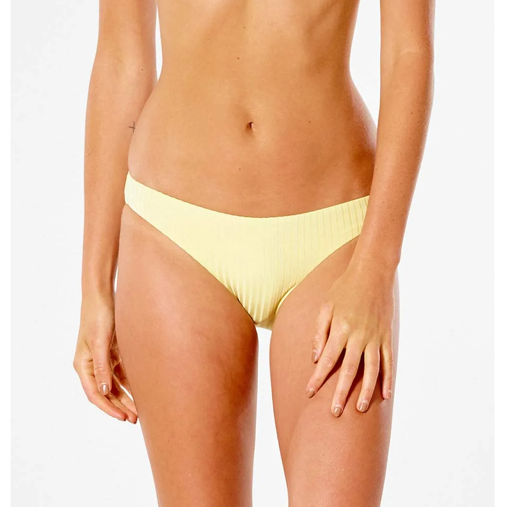 Rip Curl Premium Surf Cheeky Swim Bottoms Light Yellow M