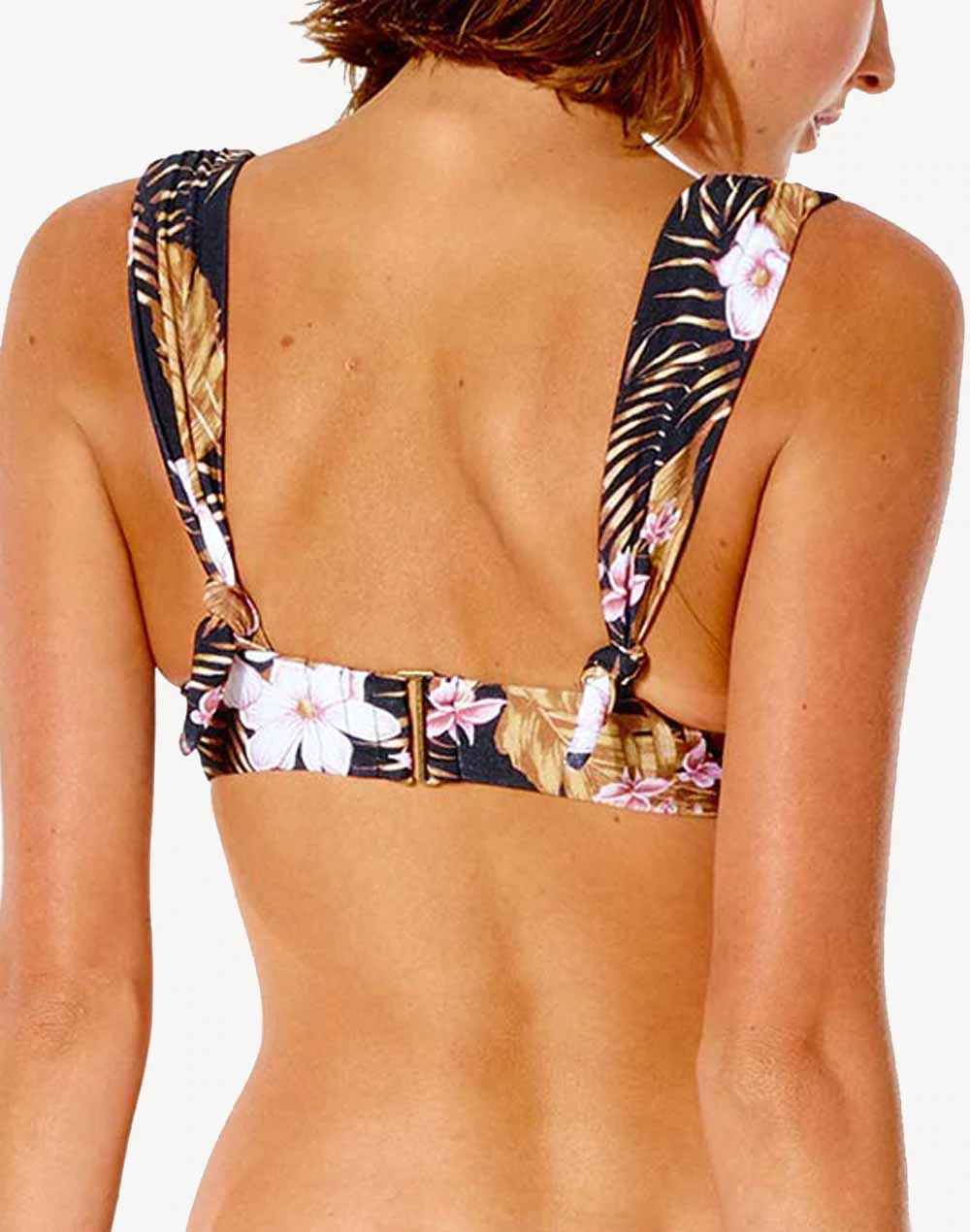 Rip Curl PlayaBella Deep V Swim Top Black S
