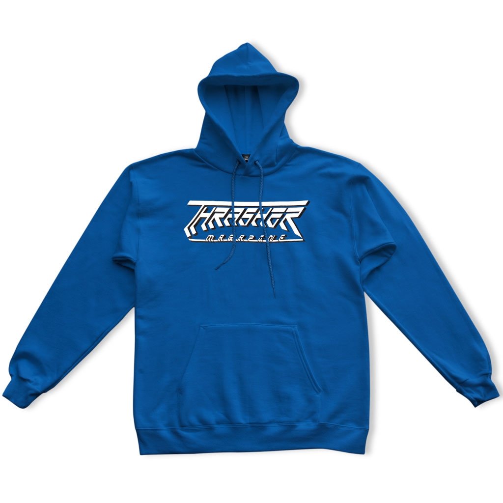 Thrasher Future Logo Hoodie Royal Blue S