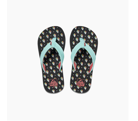 Reef Ahi Snow Cone Sandals Kids Mint Pink 2k-3k
