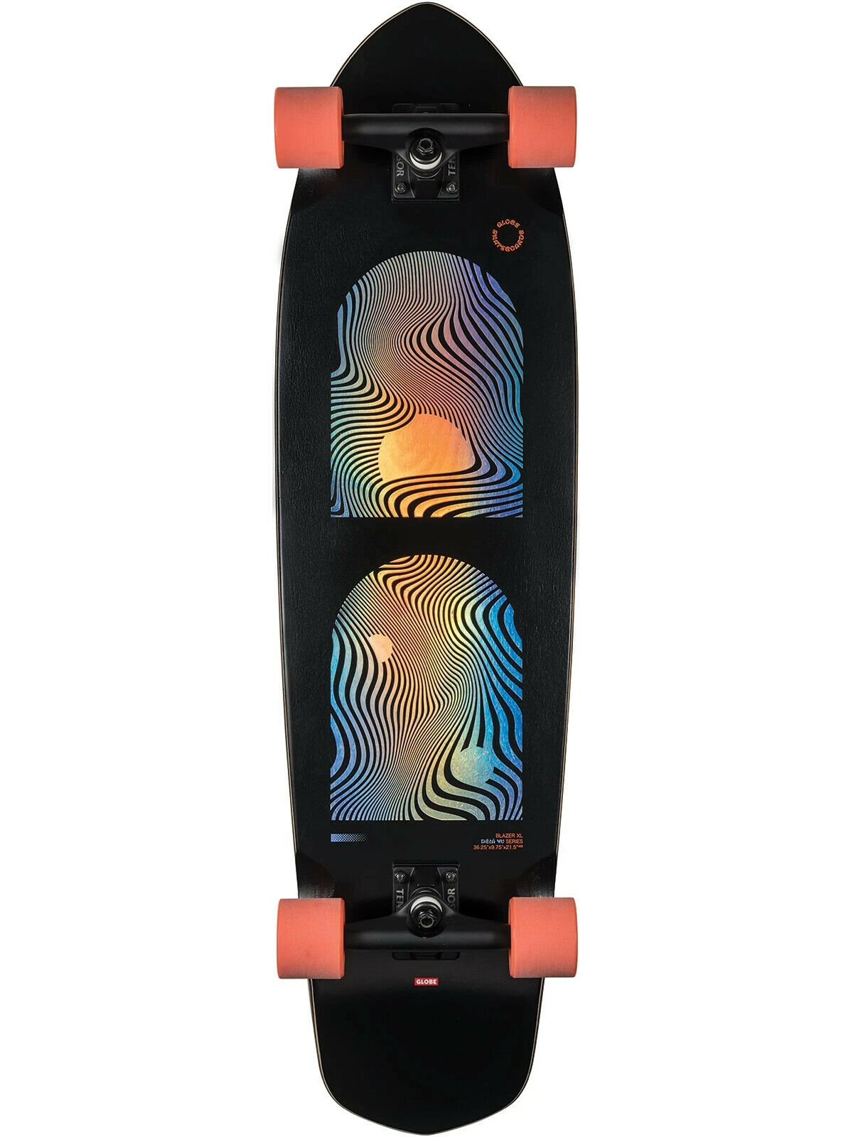 Globe Blazer XL Complete Black Orange 9.75x36.25
