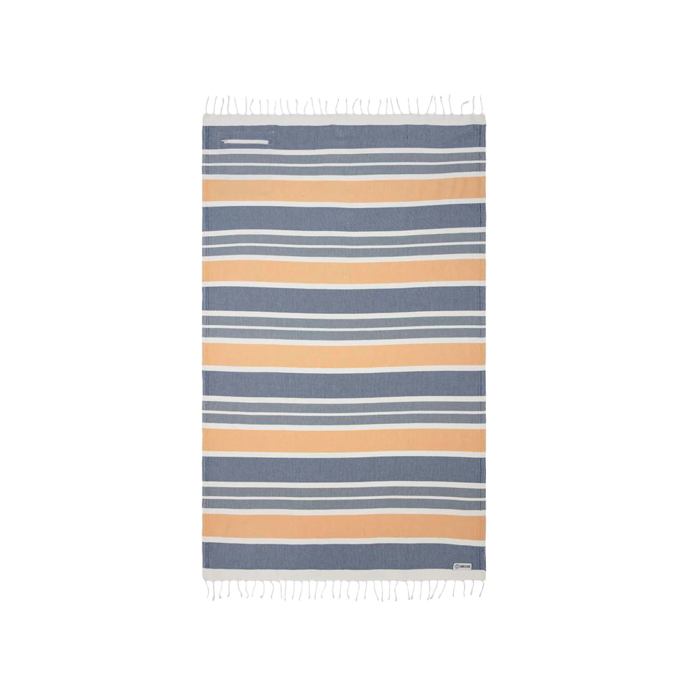 Sand Cloud Venus Stripe Towel w/Pocket White Regular