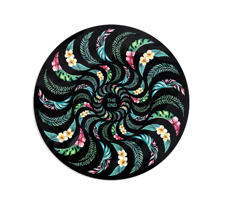 Spitfire Floral Swirl Decal Floral Medium