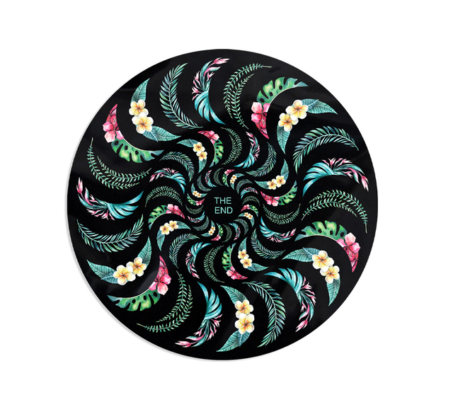 Spitfire Floral Swirl Decal Floral Medium