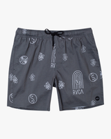RVCA Barnes Elastic Trunks Mens Charcoal L